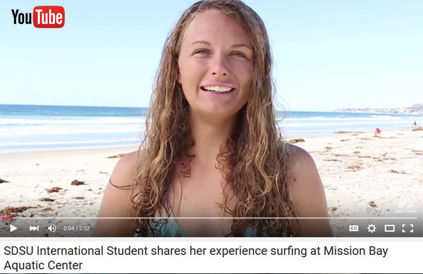 Preview of Surfing student profile video