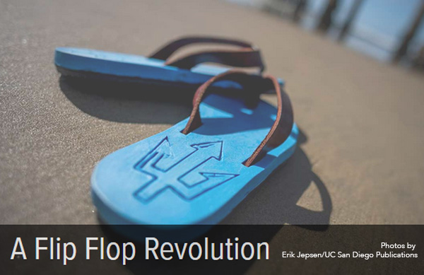 Algae-based flip flops developed at UCSD