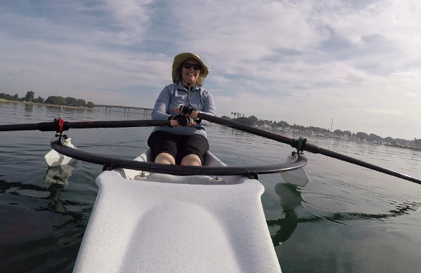 Sculling on the bay